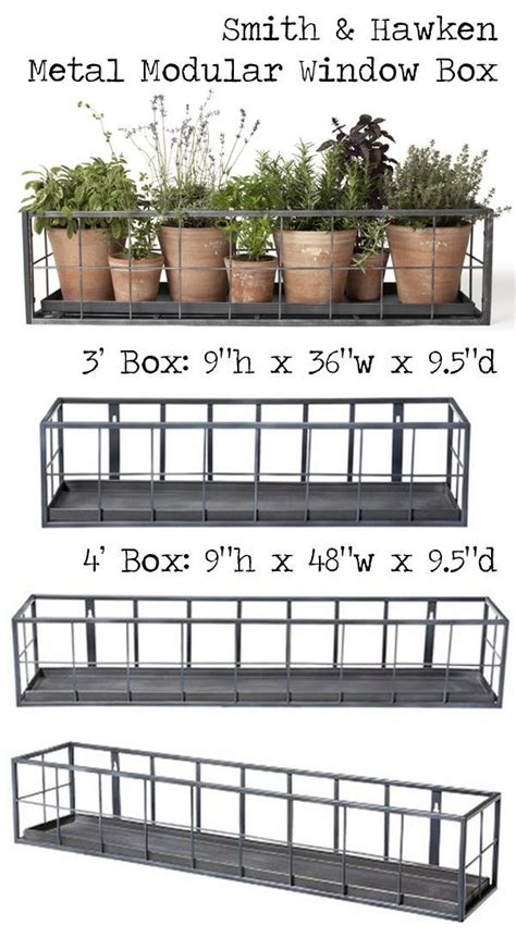 smith and hawken metal window boxes|29 results for smith hawken window box .